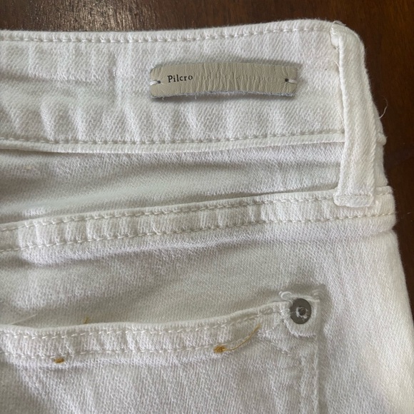 - Anthropology pilcro Cream Denim Shorts Sz 26 - Picture 5 of 11